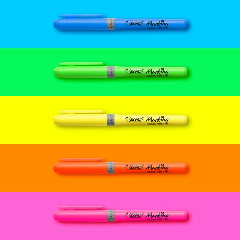 3086123754959-BIC Marking Highlighter Grip - Surligneur - jaune-P_79433943_6-5