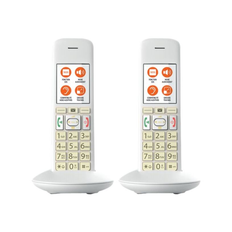 4250366851174-Gigaset E370A Duo - téléphone sans fil - système de répondeur avec ID d'appelant + comb-P_79433972_8-0