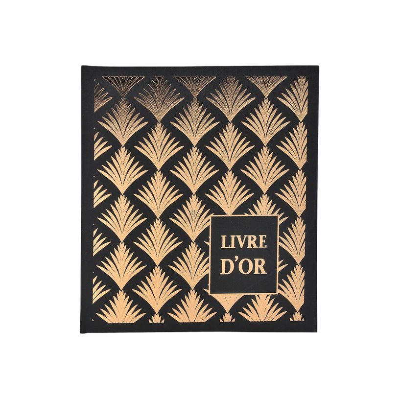 3130630009511-Exacompta Palmyre - Livre d'or 21 x 19 cm - 140 pages - noir-P_79433992_3-1