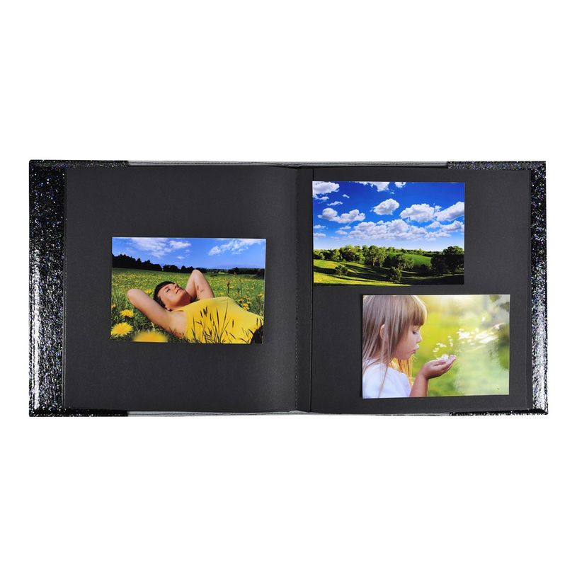 3130630142034-Exacompta Strass - Album photo 25 x 25 cm - 30 pages noires - noir-P_79433995_4-4