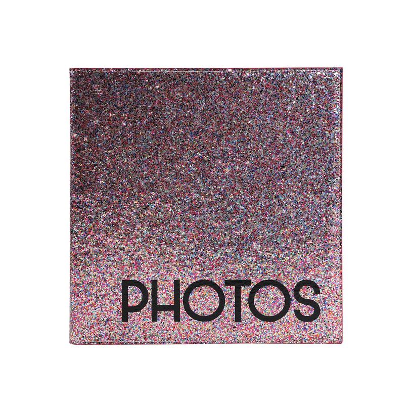 3130630142058-Exacompta Strass - Album photo 25 x 25 cm - 30 pages noires - rose-P_79433996_1-0