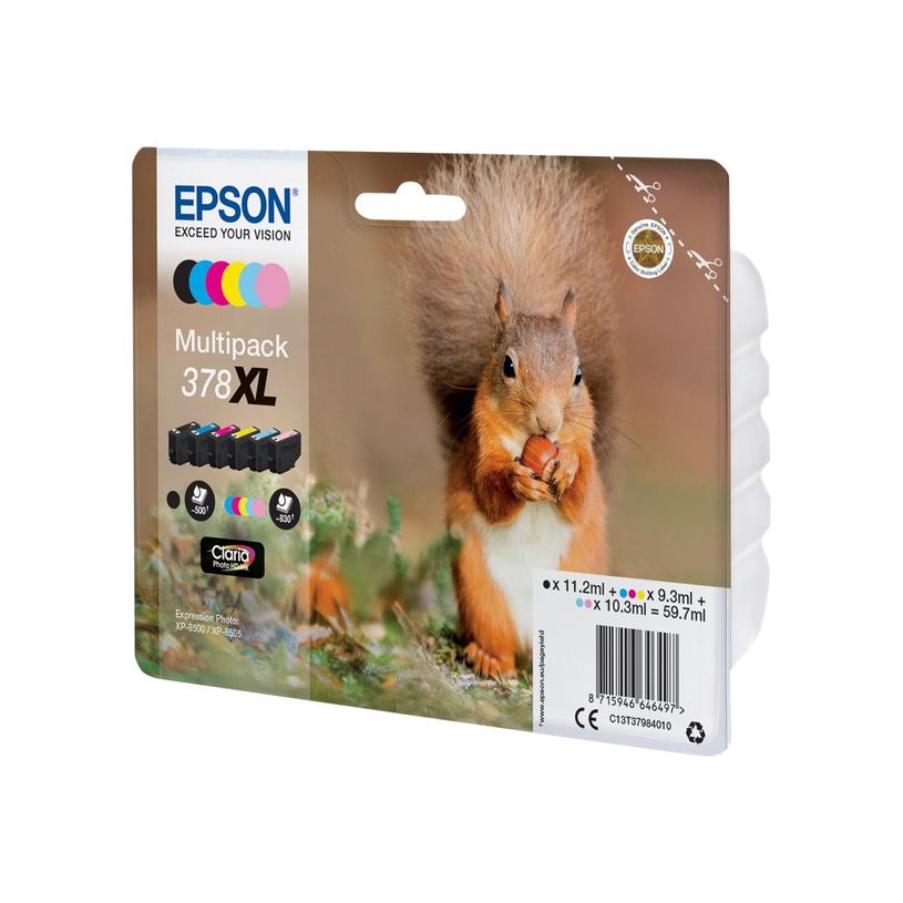 8715946646497-Epson 378XL Ecureuil - pack de 6 - noir, cyan, magenta, jaune, magenta clair, cyan clair - -P_79434120_1-0