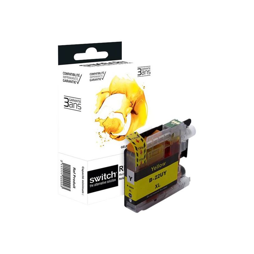 3700654242067-Cartouche compatible Brother LC22U - jaune - Switch -P_79434142_2-1