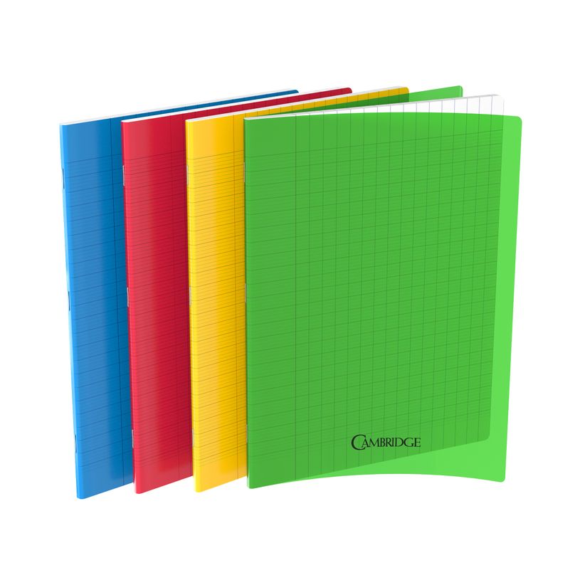 3020120114095-Cambridge - Cahier polypro 24 x 32 cm - 96 pages - grands carreaux (Seyes) - disponible dan-P_79434161_1-0