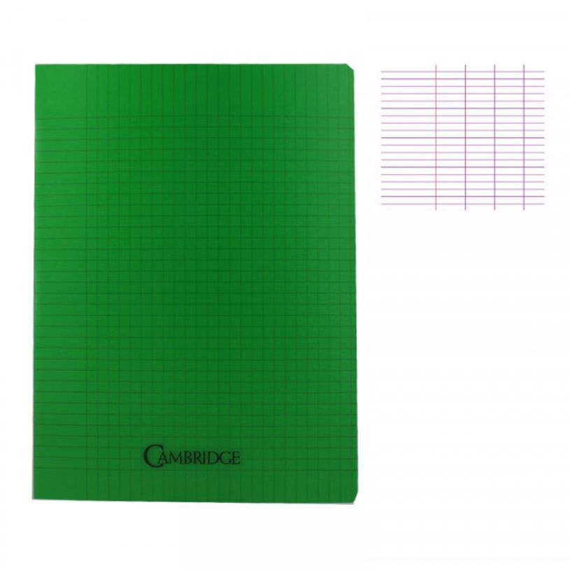 3020120114095-Cambridge - Cahier polypro 24 x 32 cm - 96 pages - grands carreaux (Seyes) - disponible dan-P_79434161_3-2