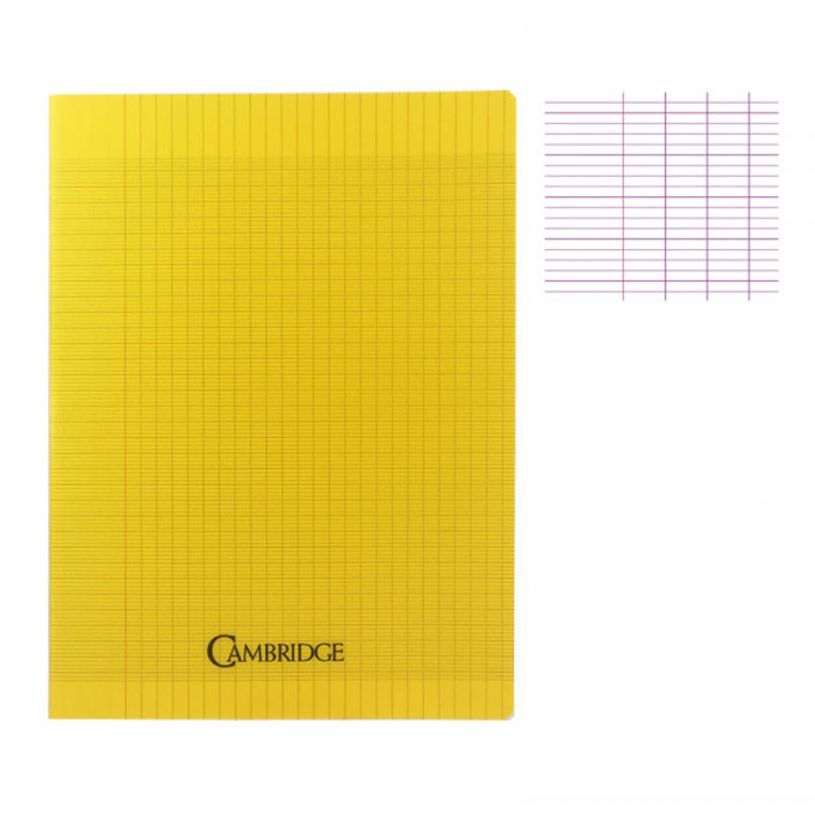 3020120114095-Cambridge - Cahier polypro 24 x 32 cm - 96 pages - grands carreaux (Seyes) - disponible dan-P_79434161_4-3