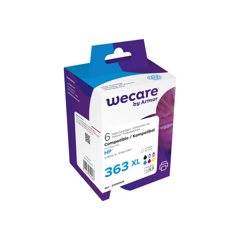 3112539746483-Cartouche compatible HP 363XL/363 - pack de 6 - noir , cyan, magenta, jaune, photo cyan, ph-P_79434192_1-0