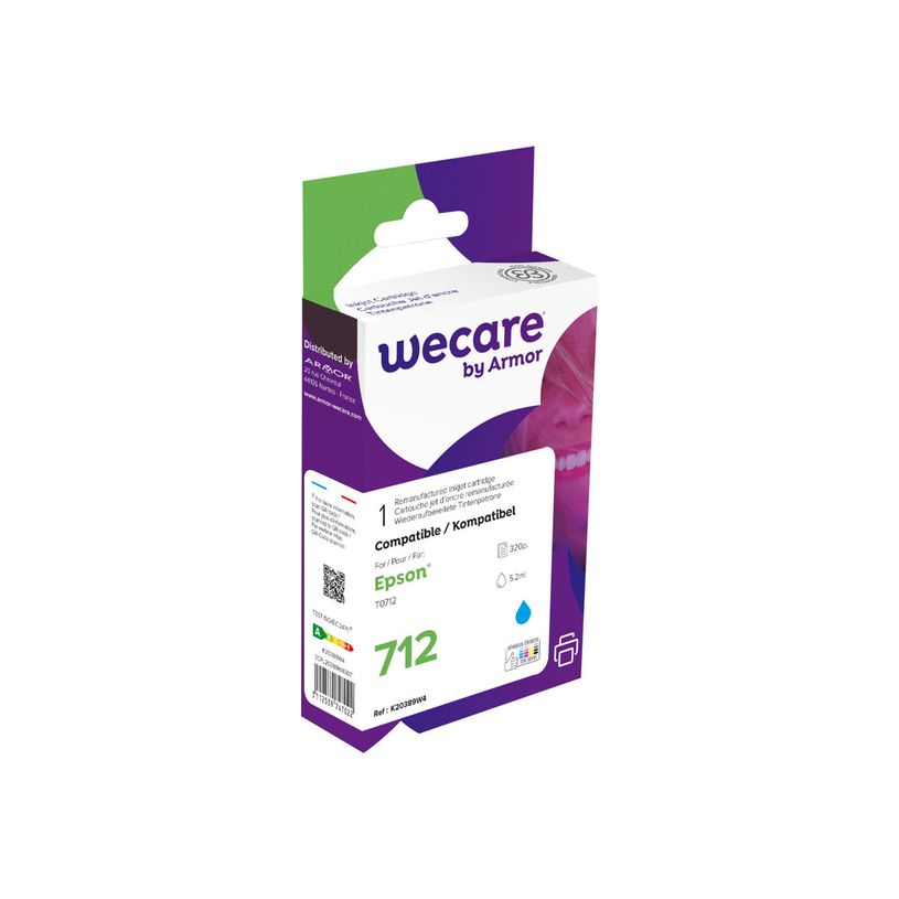 3112539747022-Cartouche compatible Epson T0712 Guépard - cyan - Wecare-P_79434246_1-0