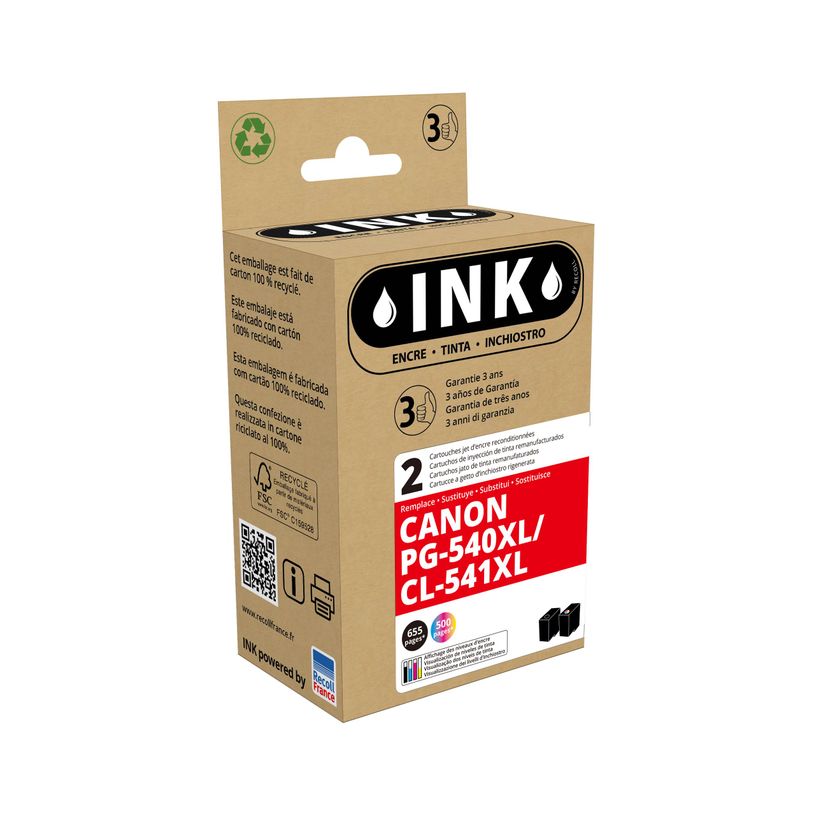 8720282008793-Cartouche compatible Canon PG-540XL/CL-541XL - pack de 2 - noir, cyan, magenta, jaune - ink-P_79434463_1-0