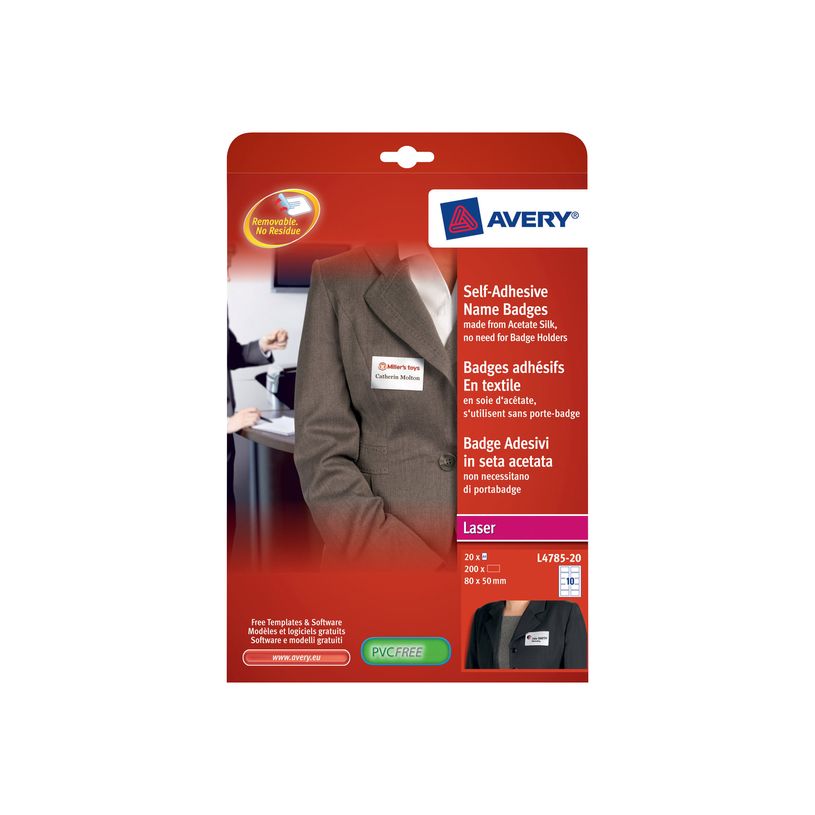 5014702000010-Avery - 200 badges adhésifs - pour étiquettes laser - 80 x 50 mm-P_79434476_1-1
