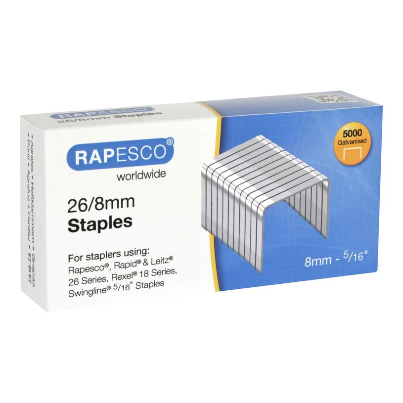 5018505015882-Rapesco - Boîte de 5000 agrafes 26/8 - jusqu'à 50 feuilles-P_79434673_1-0