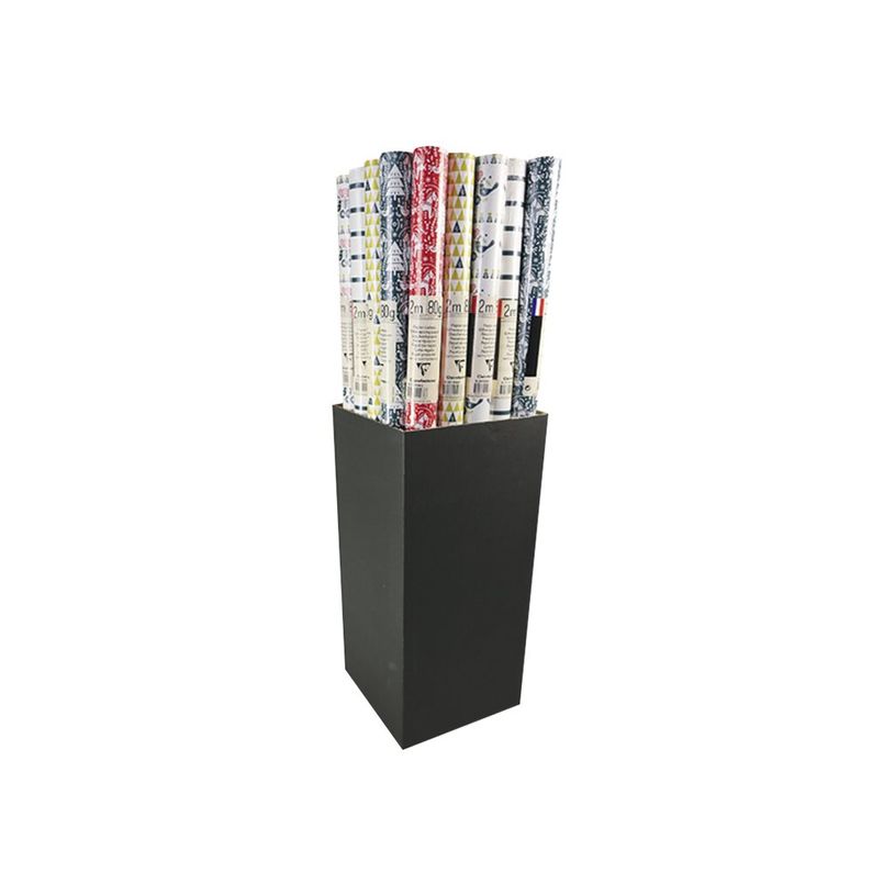 3329682019368-Clairefontaine Excellia - Papier cadeau - 70 cm x 2 m - 80 g/m² - différents motifs flora-P_79434699_5-4