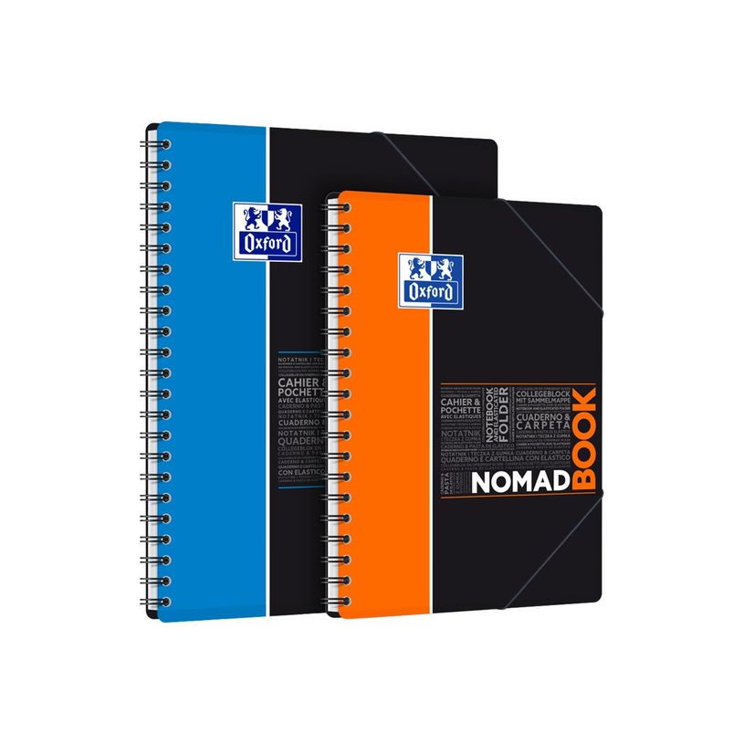 3020120121680-Oxford Etudiants - Cahier Nomadbook B5 (19 x 25 cm) avec pochettes 3 rabats - 160 pages - petits carreaux (5x5 mm) - double spirale - disponib-P_79434750_8-7