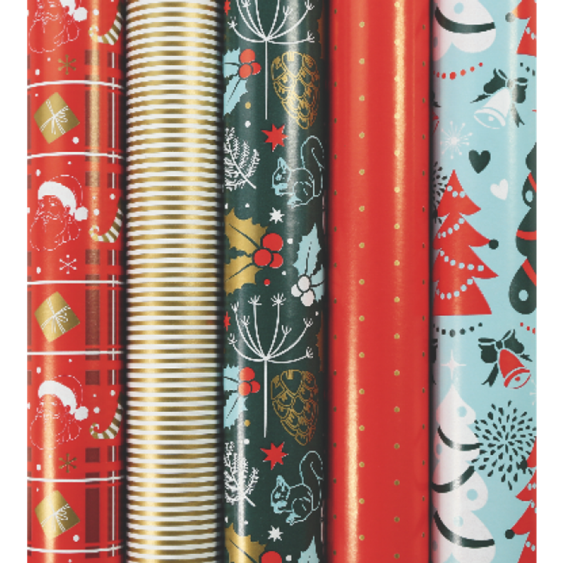 3329682018385-Clairefontaine - Papier cadeau - 70 cm x 2 m - 60 g/m² - motif Noël-P_79434825_1-0