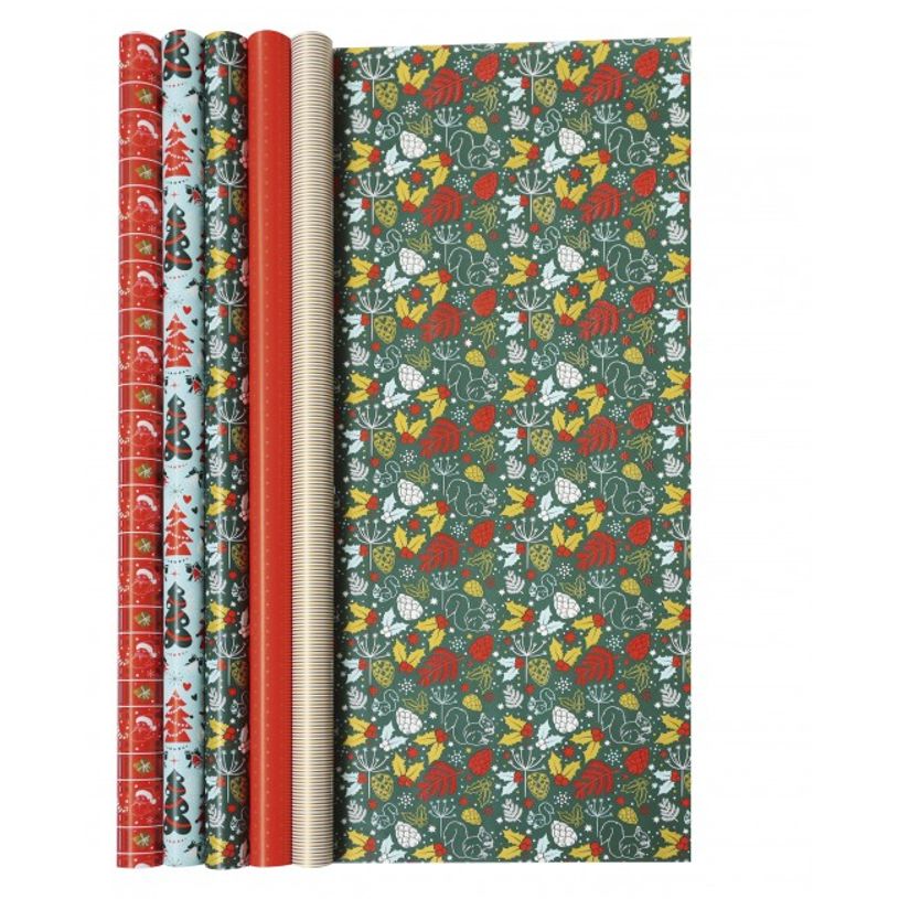 3329682018385-Clairefontaine - Papier cadeau - 70 cm x 2 m - 60 g/m² - motif Noël-P_79434825_3-2