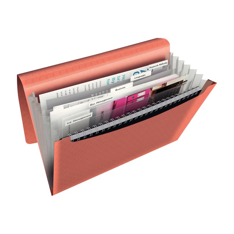 4049793053059-Esselte Colour'Ice - Classeur ménager (valisette trieur) 6 onglets - pêche-P_79434849_1-1