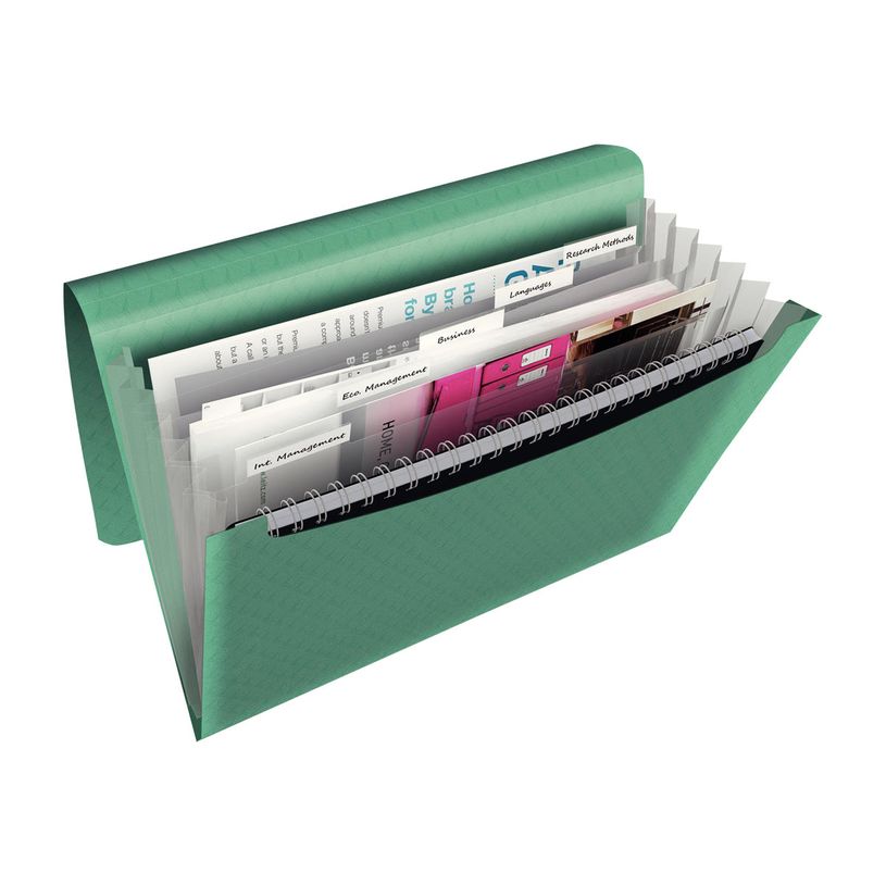 4049793053073-Esselte Colour'Breeze - Classeur ménager (valisette trieur) - 6 compartiments - vert-P_79434851_1-5