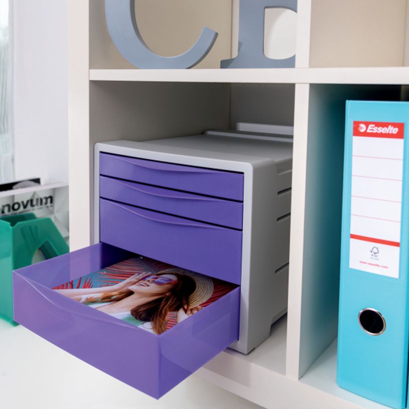4049793054711-Esselte Colour'Breeze - Module de classement 4 tiroirs - disponible dans différentes coule-P_79434884_3-2