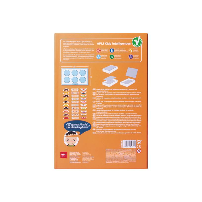 Jeu De Domino Musical Pour Enfants APLI Kids – Collection Expressions, à Partir De 3 Ans