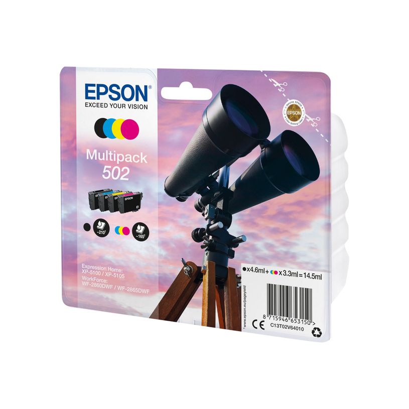 8715946653150-Epson 502 Jumelles - pack de 4 - noir, cyan, magenta, jaune - cartouche d'encre originale-P_79434990_2-1