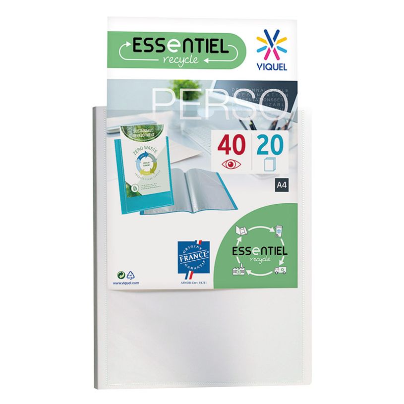 3135250427141-Viquel - Porte vues personnalisable - 40 vues - A4 - blanc-P_79435036_1-0