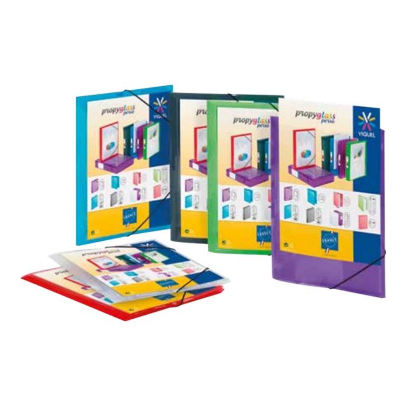 3135250976960-Viquel Propyglass - Chemise à 3 rabats personnalisable - A4 - rouge-P_79435070_1-0