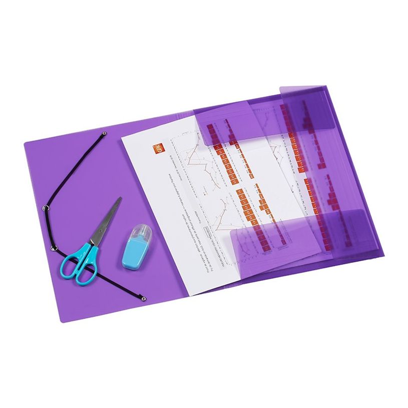 3135251133300-Viquel Propyglass - Chemise polypro à rabats - A4 - violet-P_79435083_3-2