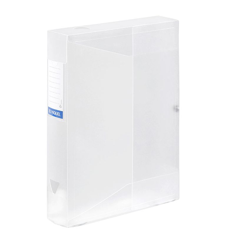 3135251142401-Viquel Propyglass - Boîte de classement plastique - dos 60 mm - incolore--1