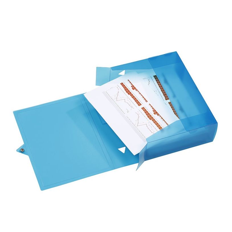 3135251144467-Viquel Propyglass - Boîte de classement plastique - dos 100 mm - bleu-P_79435125_3-2