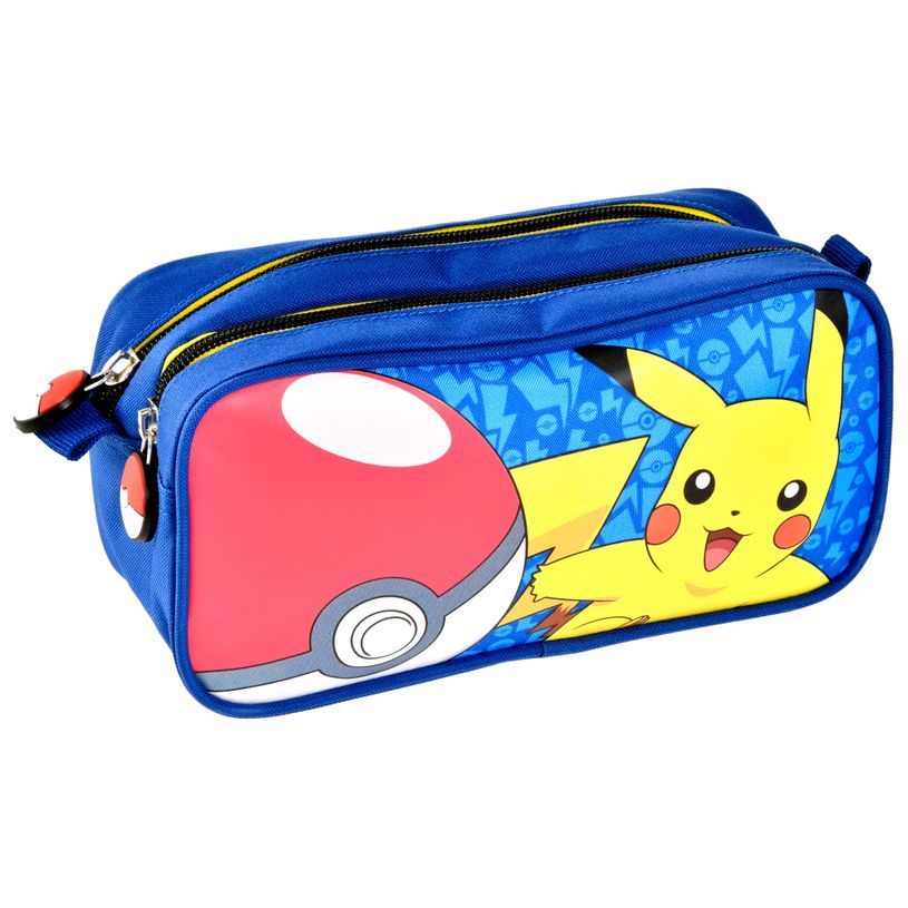 3281640453389-Pokemon Trousse 21 cm bleu 2 compartiments Alpa -P_79435199_1-0
