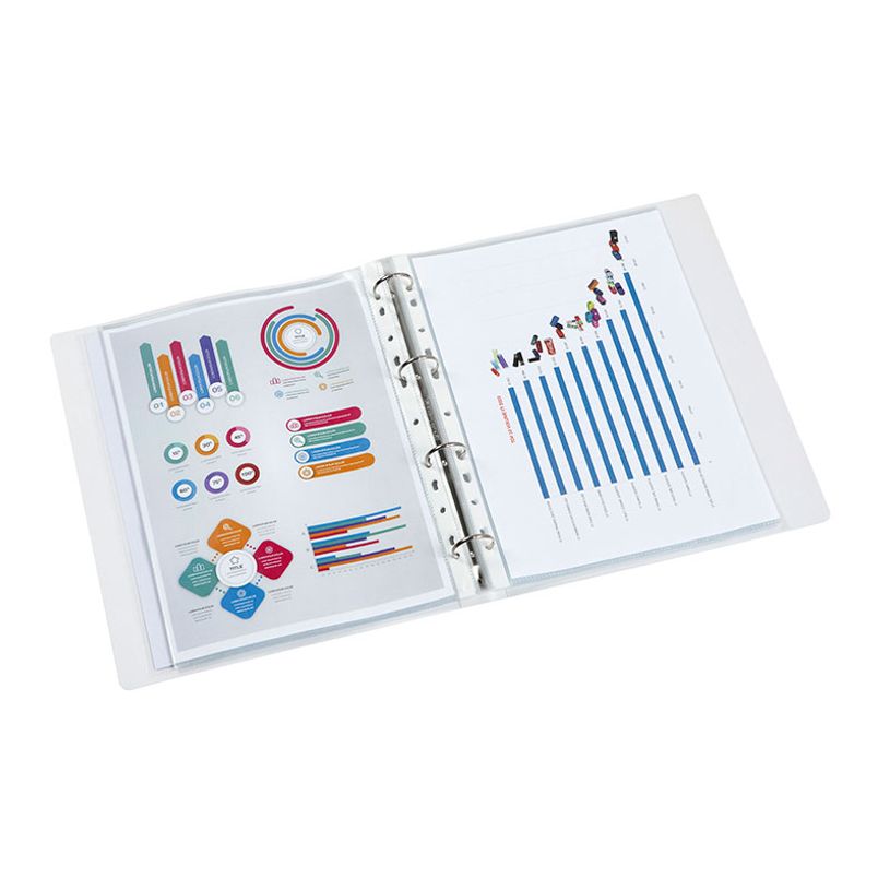 3135250956900-Viquel Propyglass - Classeur à anneaux personnalisable - Dos 35 mm - A4 - transparent--2