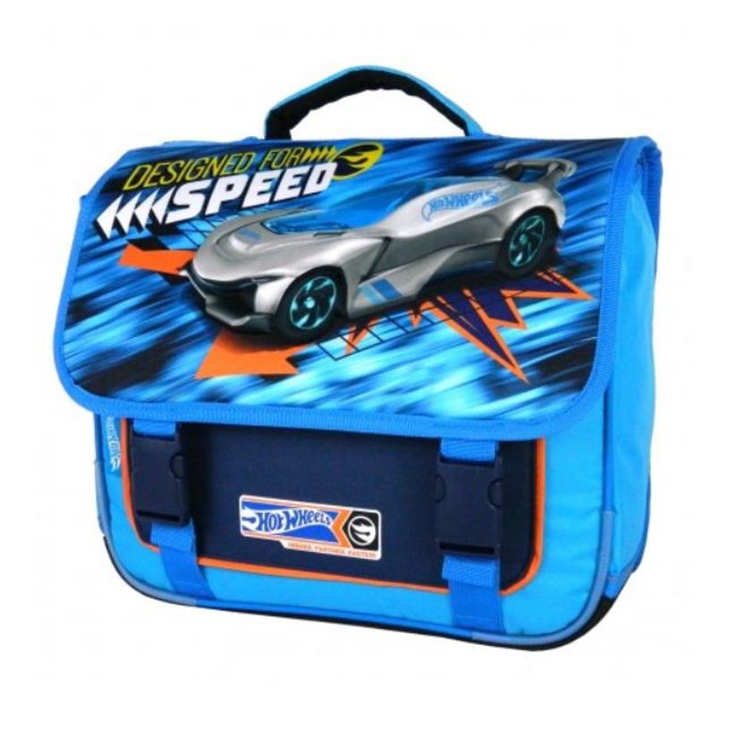 4891320423695-Hot Wheels Cartable 38 cm bleu 2 compartiments Bagtrotter -P_79435333_3-2