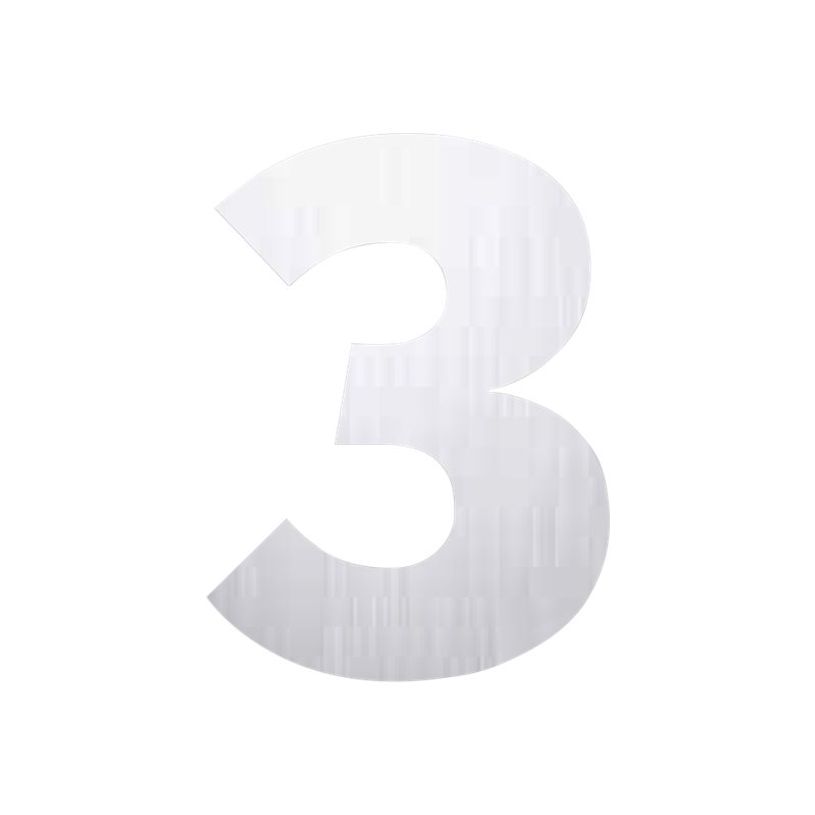 8711234001733-Pickup Alu Brosse - Étiquette autocollante 145 mm - Chiffre 3-P_79435338_1-0