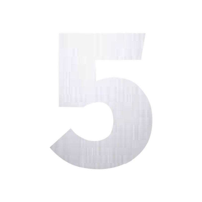 8711234001757-Pickup Alu Brosse - Étiquette autocollante 145 mm - Chiffre 5-P_79435340_1-0