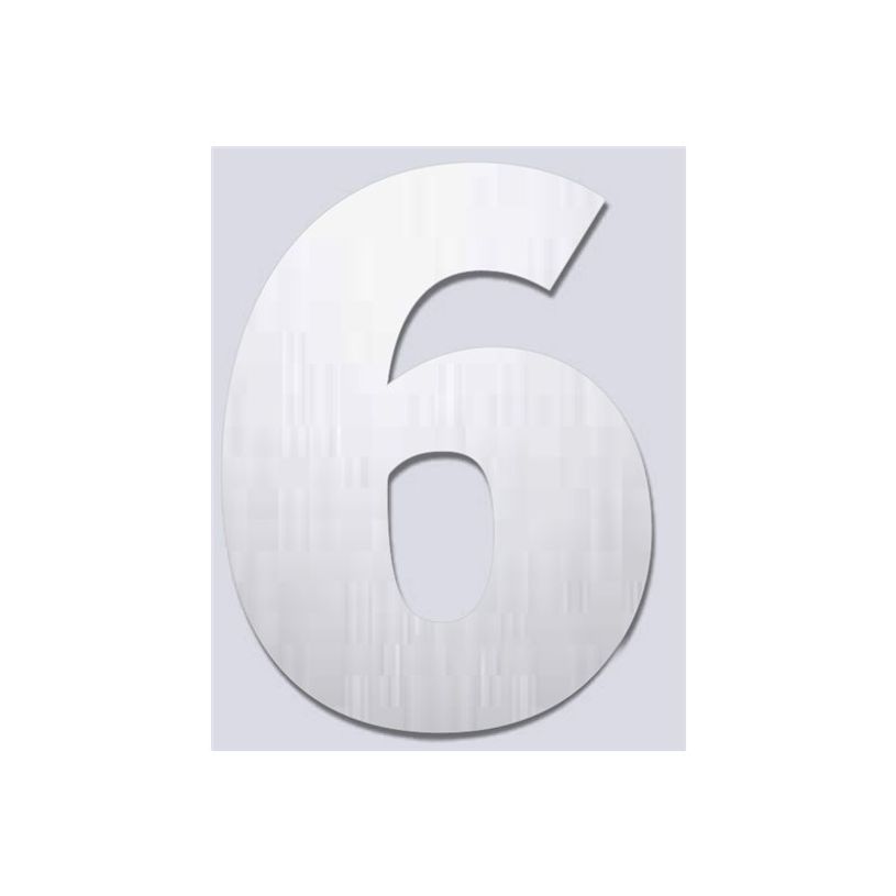 8711234001764-Pickup Alu Brosse - Étiquette autocollante 145 mm - Chiffre 6-P_79435341_1-0