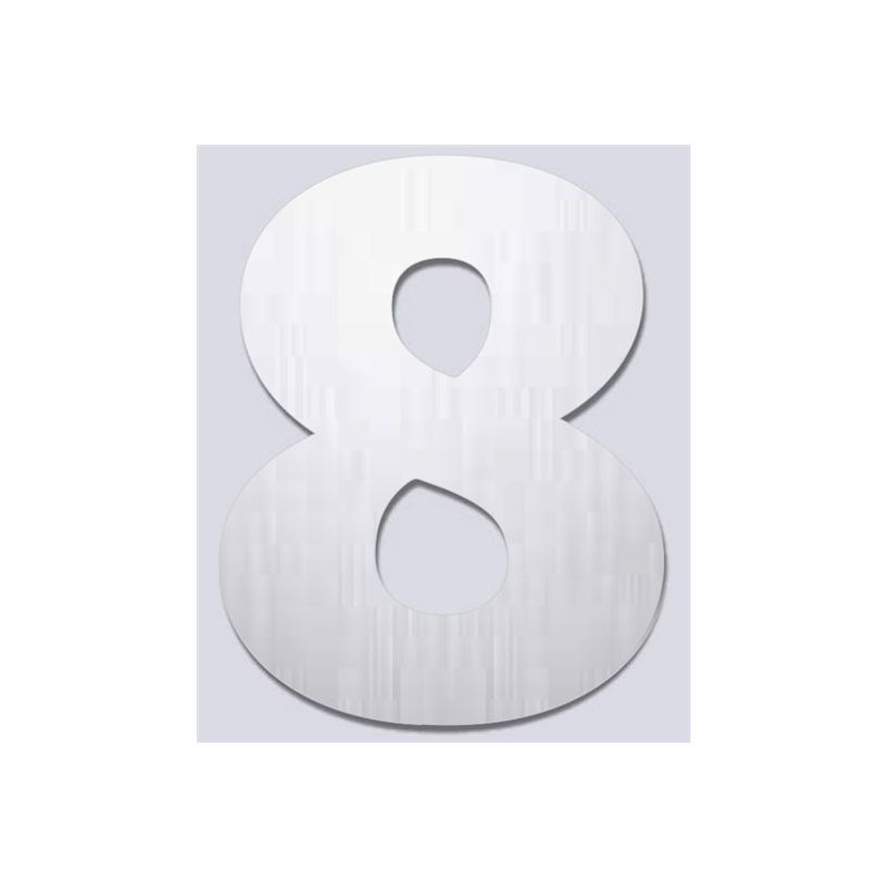 8711234001788-Pickup Alu Brosse - Étiquette autocollante 145 mm - Chiffre 8-P_79435343_1-0