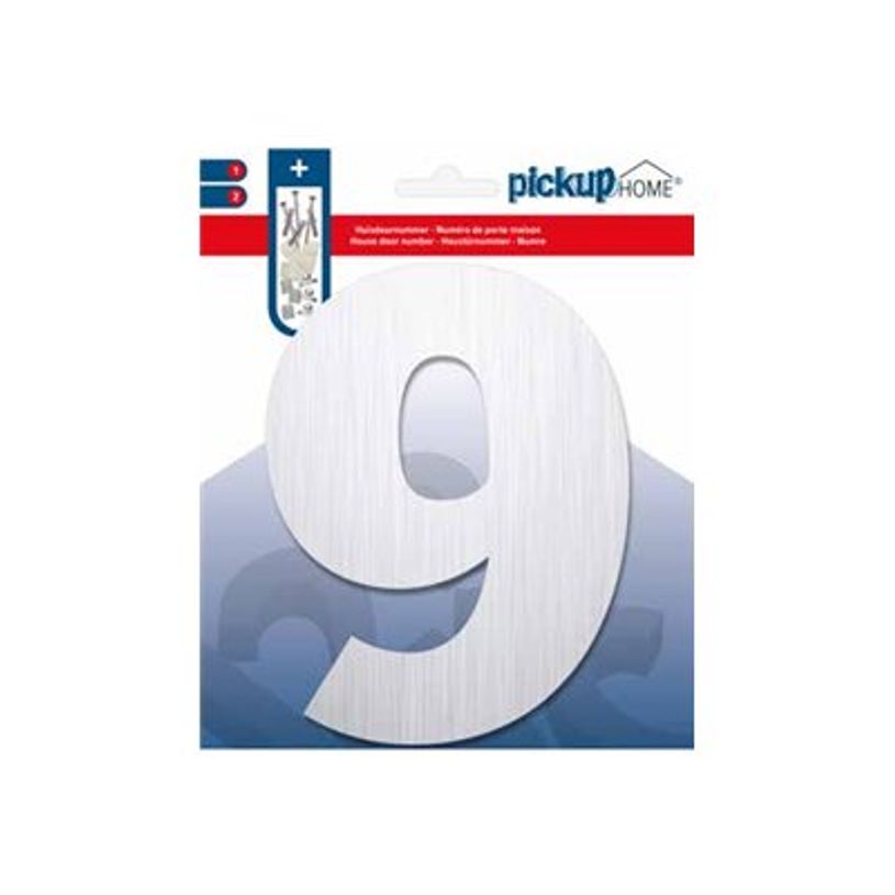 8711234001795-Pickup Alu Brosse - Étiquette autocollante 145 mm - Chiffre 9-P_79435344_1-1