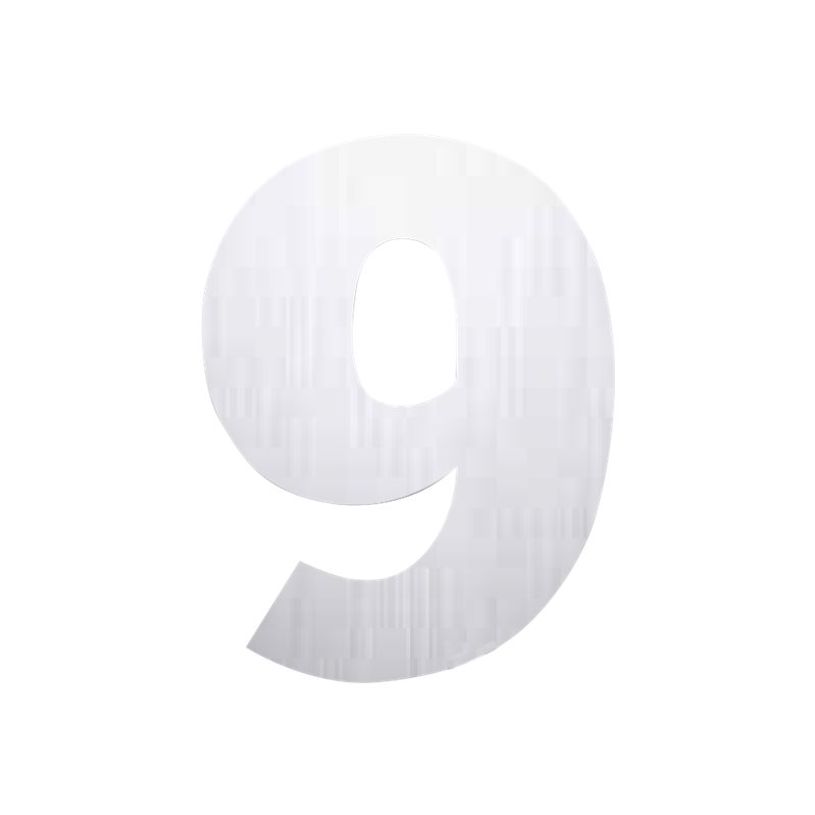 8711234001795-Pickup Alu Brosse - Étiquette autocollante 145 mm - Chiffre 9-P_79435344_2-0