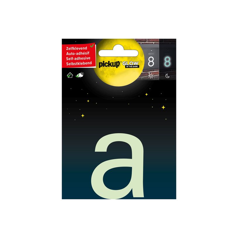 8711234005021-Pickup Glow in the dark - Étiquette autocollante phosphorescente 100 mm - Lettre A-P_79435385_1-0