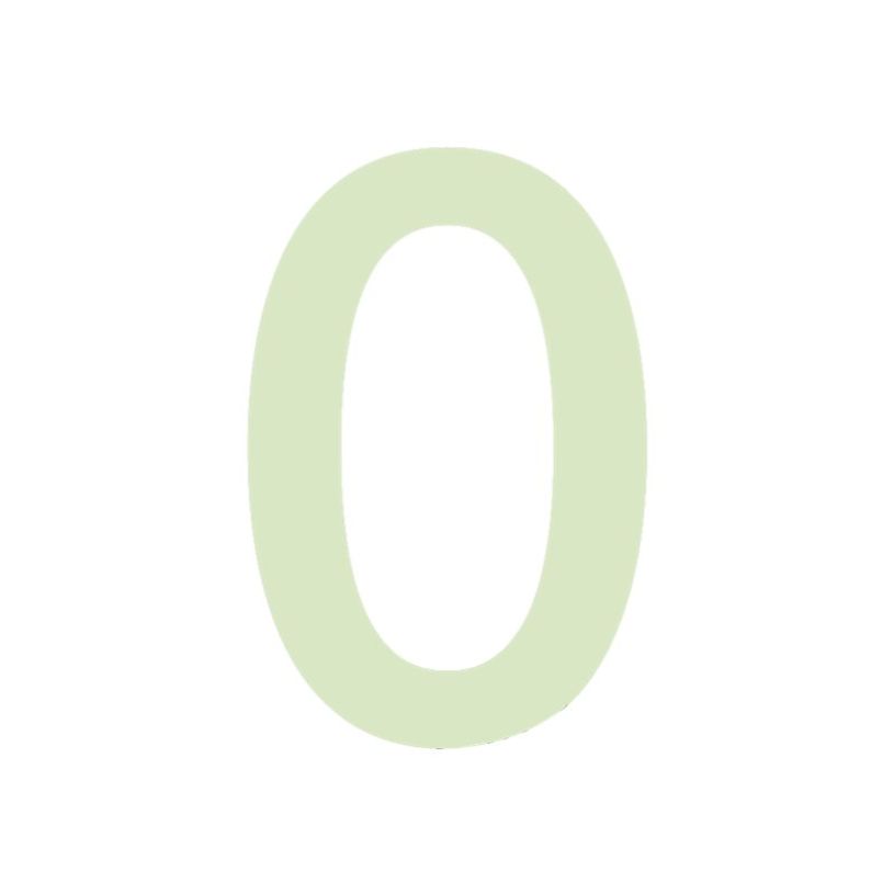 8711234005120-Pickup Glow in the dark - Étiquette autocollante phosphorescente 100 mm - Chiffre 0-P_79435389_1-0