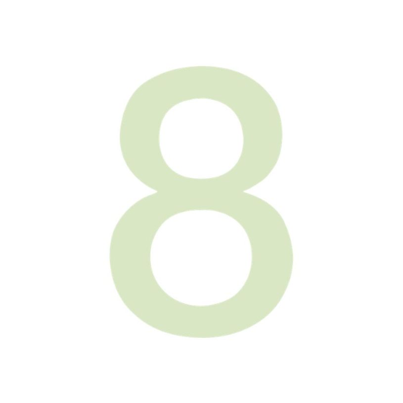 8711234005205-Pickup Glow in the dark - Étiquette autocollante phosphorescente 100 mm - Chiffre 8-P_79435397_1-0