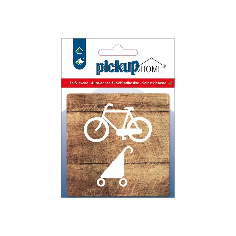 8711234005458-Pickup Home 3D - Plaque Acrylique Local vélos et poussettes - 9 x 9 cm - bois-P_79435419_1-0