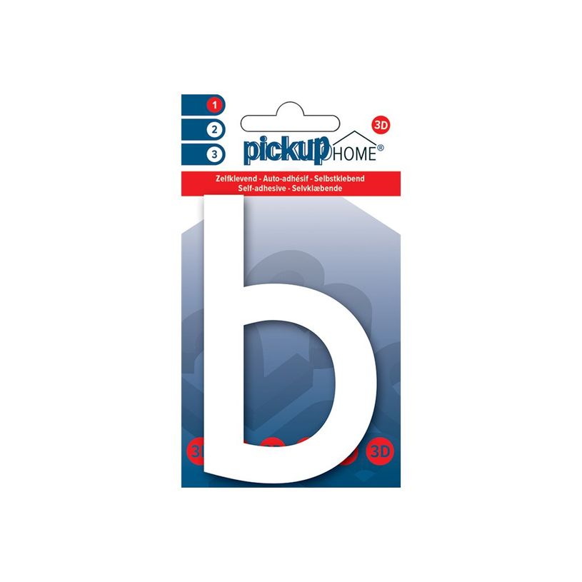 8711234017789-Pickup Home 3D Rio - Étiquette autocollante 100 mm - Lettre B -  blanc-P_79435436_1-0