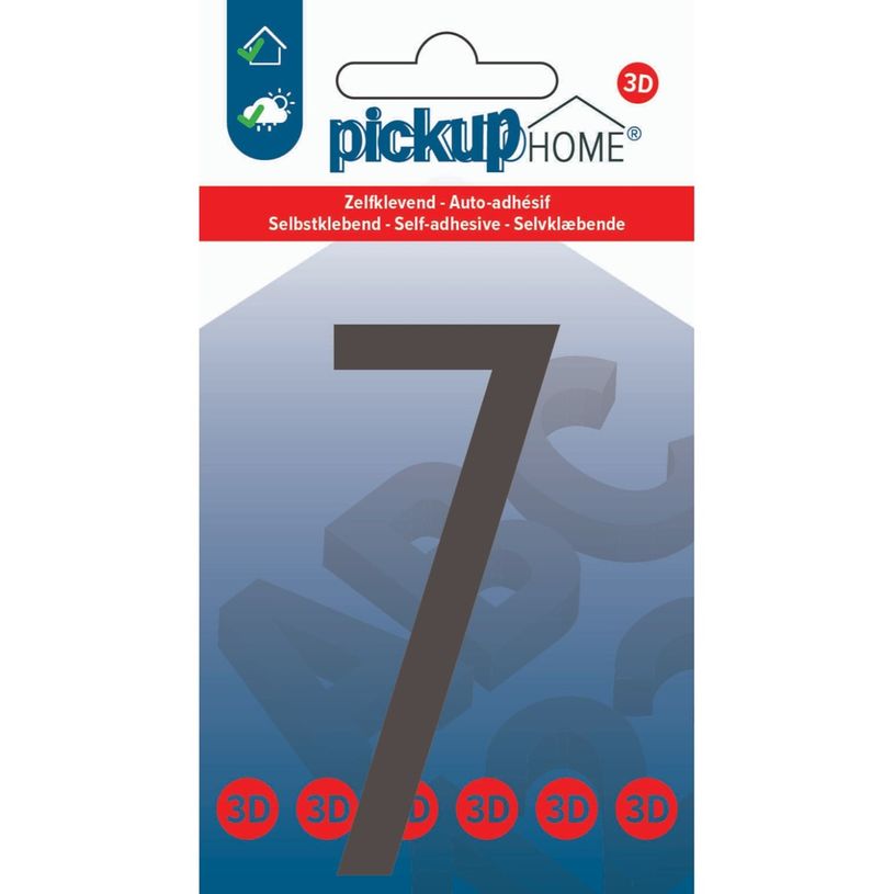 8711234018236-Pickup Home 3D Stockholm - Étiquette autocollante 90 mm - Chiffre 7 - gris-P_79435445_1-0