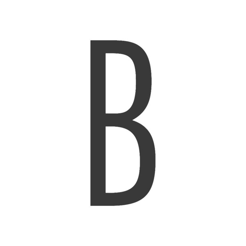 8711234018274-Pickup Home 3D Stockholm - Étiquette autocollante 90 mm - Lettre B - gris-P_79435449_1-0