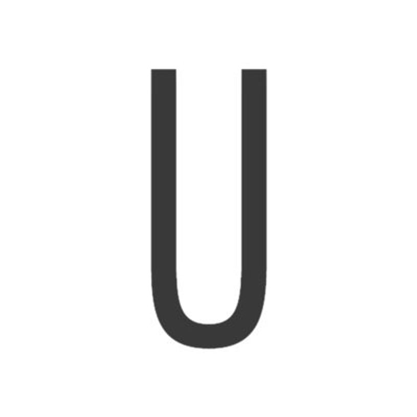 8711234018465-Pickup Home 3D Stockholm - Étiquette autocollante 90 mm - Lettre U - gris-P_79435468_1-0