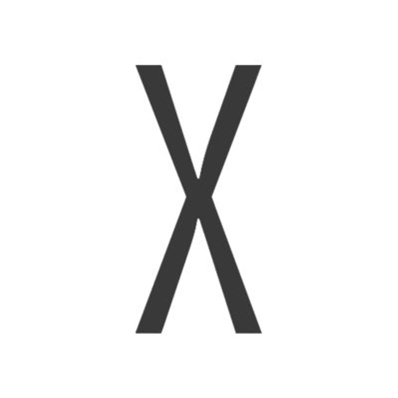 8711234018496-Pickup Home 3D Stockholm - Étiquette autocollante 90 mm - Lettre X - gris-P_79435471_1-0