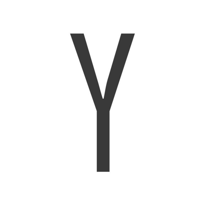 8711234018502-Pickup Home 3D Stockholm - Étiquette autocollante 90 mm - Lettre Y - gris-P_79435472_1-0