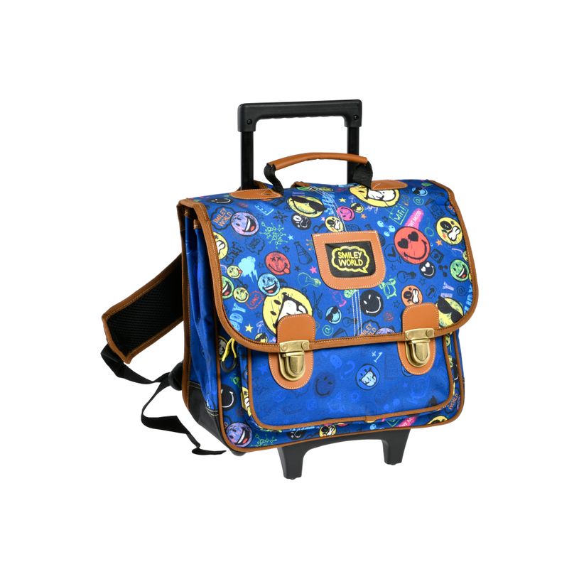 3281640452344-Smiley World Cartable à roulettes 38 cm marine 1 compartiment Alpa -P_79435496_1-0