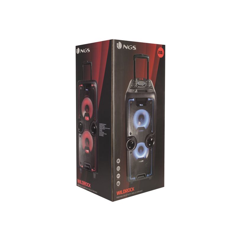 8435430612172-NGS Wild Rock - Enceinte haut parleur portable avec micro -  bluetooth  - 200W-P_79435498_1-11